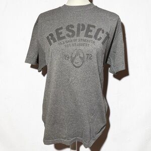 Nike Gray 'Respect' Graphic Tee
